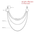 thumbnail image 6 of RotHome Belt Chain Silver Chain Belt for Jeans Pants Wallet Chains for Men Women Jean Chains Pocket Chain Waist Chain Pant Chain Purse Bag Y2K Clothes, 6 of 6
