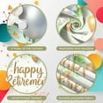 thumbnail image 3 of Golden Glitter Retirement Banner Green Leaf Happy Retirement Display Gold Star Balloon Decor Retirement Backdrop for Retirement Party Farewell Celebration Office Retirement, 3 of 8