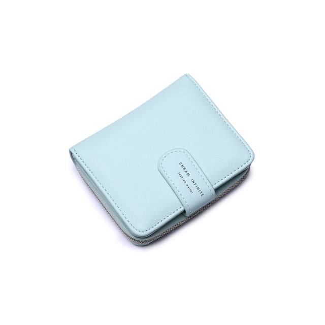 Sonducket Cartera de cuero para mujer, tarjetero, tienda de viajes, recibos, monedas, billetes, monedero de almacenamiento, regalo de bolsillo portátil Carteras Verde claro Sonducket AP011561-03