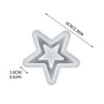 Harliver Star Dropper Mold Candle Jar Mold, 3D Pentagram Shaped
