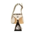 thumbnail image 4 of Ninety Union Lady Couture Mistic Jewel Metallic Heel Slingback, Silver, 9, 4 of 5