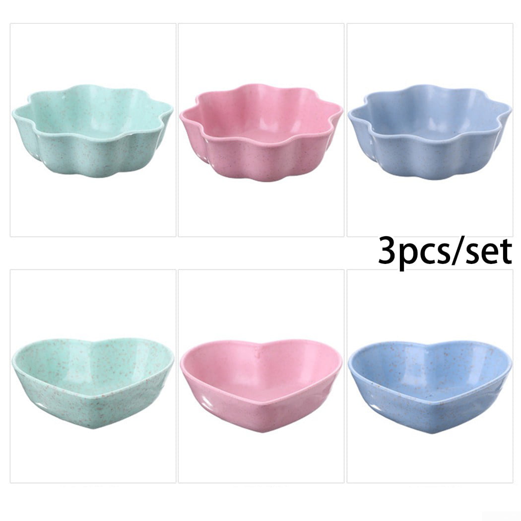 Leaves Small mini Wheat Straw Dipping Dishes Dip Bowls Sauce Dish Condiment qiu 
