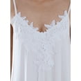 thumbnail image 5 of Womens Adjustable Spaghetti Strap Flowy With Lace Applique Party Dress, 5 of 6