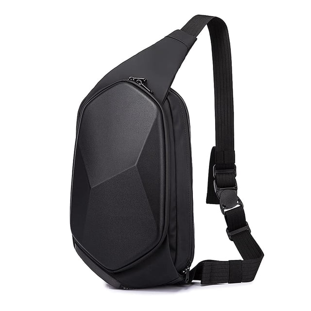 Bandolera BANGE impermeable y segura negra para hombre