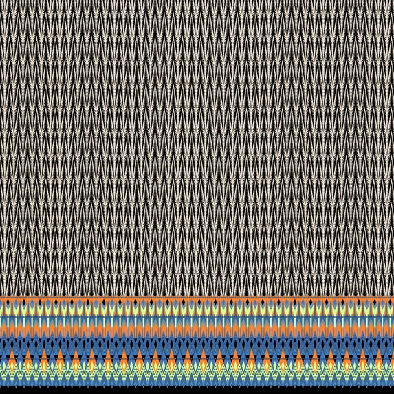 Soimoi Velvet Fabric Ikat Panel Print Fabric by the Yard 58 Inch Wide