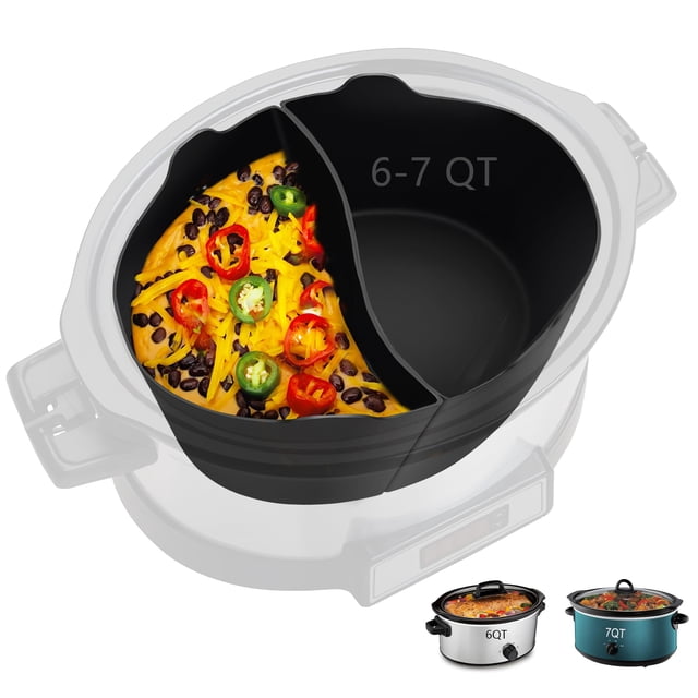 Forro de Silicona Reutilizable para Olla de Cocción Lenta Horuhue 6-7QT Libre de BPA
