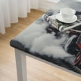 thumbnail image 4 of nygtbtfer Vintage Locomotive TrainTablecloth with Elastic Edge,Cool Train Fitted Table Cloth WipeableTable Cover for Dining Kitchen Party Indoor Outdoor Patio Table  white, 4 of 7