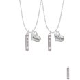 thumbnail image 2 of Delight Jewelry Silvertone Always My Sister Bar Mother & Daughter Heart Necklaces (Set of 2), 19"+2", 2 of 4