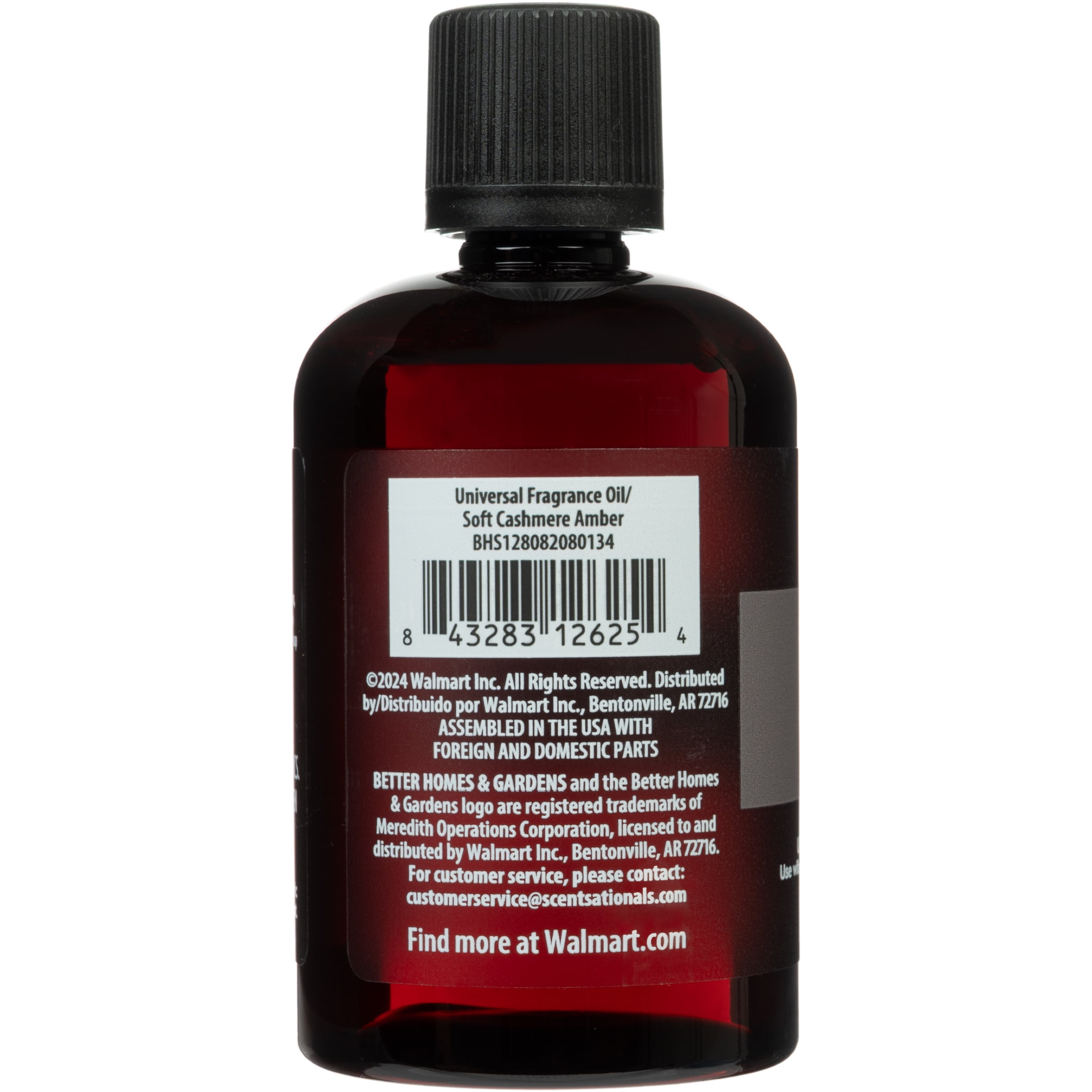 Better Homes & Gardens Universal Fragrance Oil, Soft Cashmere & Amber, 5 fl oz