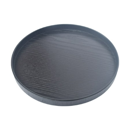 

21/24/27/30cm Wood Tea Tray Round Shape Coffee Snack Food Meals Serving Tray for Kitchen Restaurant Party