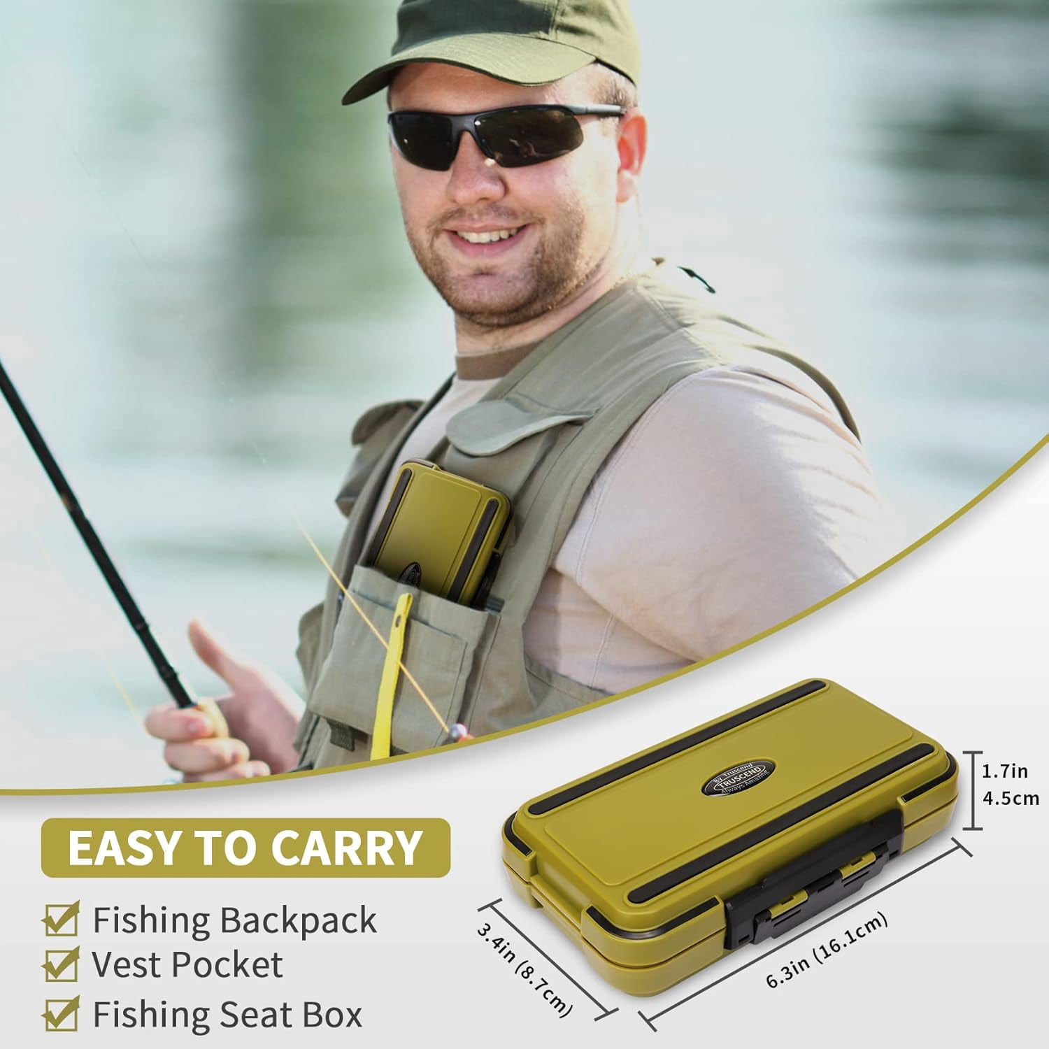 TRUSCEND Fishing Lures & Tackle Kit Selected Fishing Kits for Starter Freshwater Saltwater, Economic Giftable Premium Starter Fishing Gear Set Fishing Gifts Available