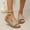 Beige, variant on BONIXOOM Wedge Sandals for Women Clearance Fall None Wedge Casual Fashion Womens Shoes Navy Size 8.5