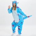 thumbnail image 2 of Pijama de animales Monster Inc para adultos y hombres, mono de la universidad, Kigurumi, una sola pieza, 2 of 4