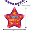 thumbnail image 2 of Collar Blinkee con enormes luces LED con forma de estrella de feliz cumpleaños, 2 of 8