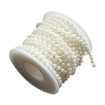 PEIBang Pearl String Chain White Beads for Christmas Tree Wedding Decorations