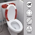 thumbnail image 3 of HELLHERO Christmas Cow and Lights Stylish for Toilet Stretch Toilet Dust Cover Set Fits All Toilet Shapes Soft Dustproof, 3 of 8