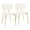 Off-White, variant on LumiSource Gold Metal, Black Velvet Bouton Chair - Set of 2