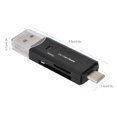 thumbnail image 1 of Lector de tarjetas ANGGREK Micro USB 3 en 1 alta velocidad Negro y Blanco, 1 of 7