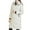 White, variant on YOUSNH Women Fashion Long Sleeve Solid Color Hooded Long Down Cotton Jacket Coat Womens Coats Black XL