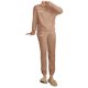 thumbnail image 3 of Petite Pants Suit for Women traje de terciopelo de 2 piezas, ropa de dormir, sudaderas con capucha, pantalones de chándal, ropa de dormir sólida, traje de casa (Coffee, One Size), 3 of 5