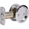 thumbnail image 4 of Round Pocket Door Lock, Passage (Hall/Closet) Latch, 2-3/4" Backset, RCL, Polished Chrome by Stone Harbor Hardware, 4 of 4