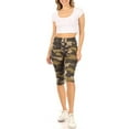 thumbnail image 4 of Women's Casual Workout Comfy Stretch Elastic Waist Burmuda Leggings Short Pant, 4 of 5