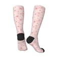 thumbnail image 4 of Fotbe Chrysanthemum print Women's Men's Novelty Crew Socks Cotton Socks Knee High Socks for Walking,Running,Nurses,Pregnancy, 4 of 9