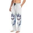 thumbnail image 4 of JSTEL Funny Shark Watercolor Men's Sleepwear Mens Pajama Pants Bottoms with Pockets, S, 4 of 6