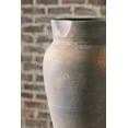 thumbnail image 5 of Brickmen Antique Indoor 15" Ceramic Tabletop Vase Wide Mouth Artisan Style Earthy  Antiqued Finish Gray Light Brown, 5 of 6