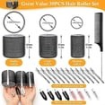 thumbnail image 3 of 43PCS Hair Curlers Rollers with Clips Hair Roller with 3 Sizes , Jumbo Hair Roller with 12Duckbill, 3 of 5