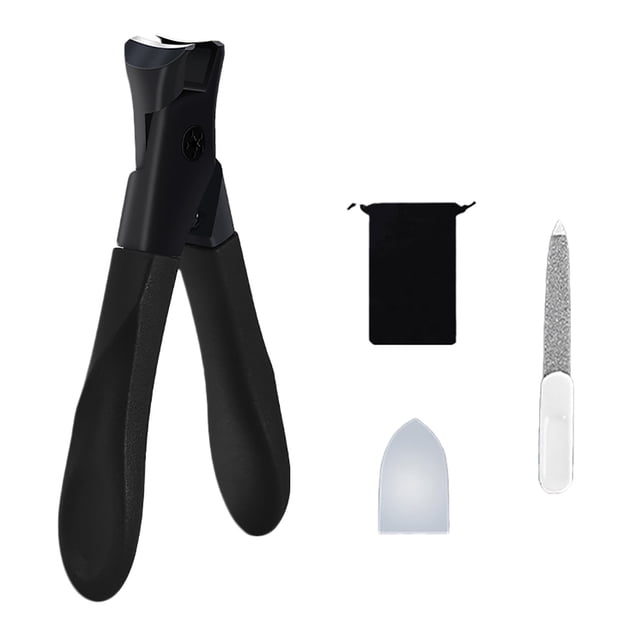 Hearth & Gear Round Large Opening Nail Clipper Set Ergonomic Design Precision Cutting Complete Manicure Kit Ideal For All Nail Types Nail for Dogs with Nails Toenail Mini Travel Items Flat Nail Toes