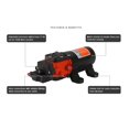 thumbnail image 3 of New RV / Marine 12 Volt DC / 12 V DEMAND Fresh Water Diaphragm 35 PSI Self Priming PUMP, 3 of 4