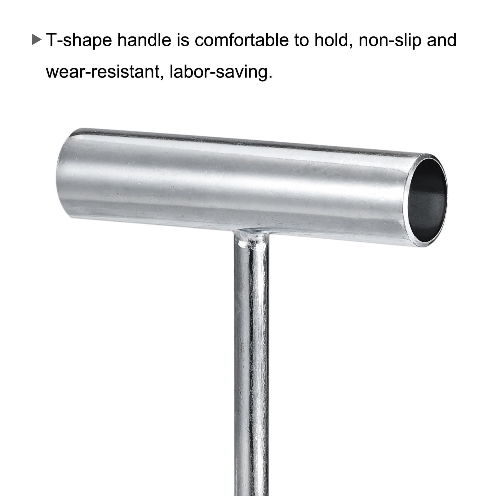 Unique Bargains T-Handle Meat Boning Hook Galvanized T Hooks for Kitchen Butcher 200mm 1Pc