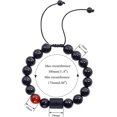 thumbnail image 2 of Pulseras para hombres y mujeres 12 pulseras del zodiaco para jóvenes regalos unisex cuentas ajustables 8mm-10mmaries Feliz Sencillez, 2 of 4