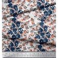 thumbnail image 3 of Soimoi Poly Georgette Fabric Skull Halloween Printed Fabric 1 Yard 52 Inch Wide, 3 of 3