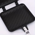 thumbnail image 7 of 1pc Double-Sided Non-Stick Sandwich Maker, Aluminum Square Griddle for Steak, Waffles, and Baking- No Power Supply Needed, 7 of 7