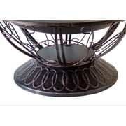 30 Wood Burning Firepit with Scroll Design