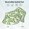 thumbnail image 5 of Naloa Cute Crocodile Reflective Double-Sided Bucket Hat, Sun Hat, Soft and Breathable for Gardening, Beaching, Camping, Hiking, Fishing, 5 of 9
