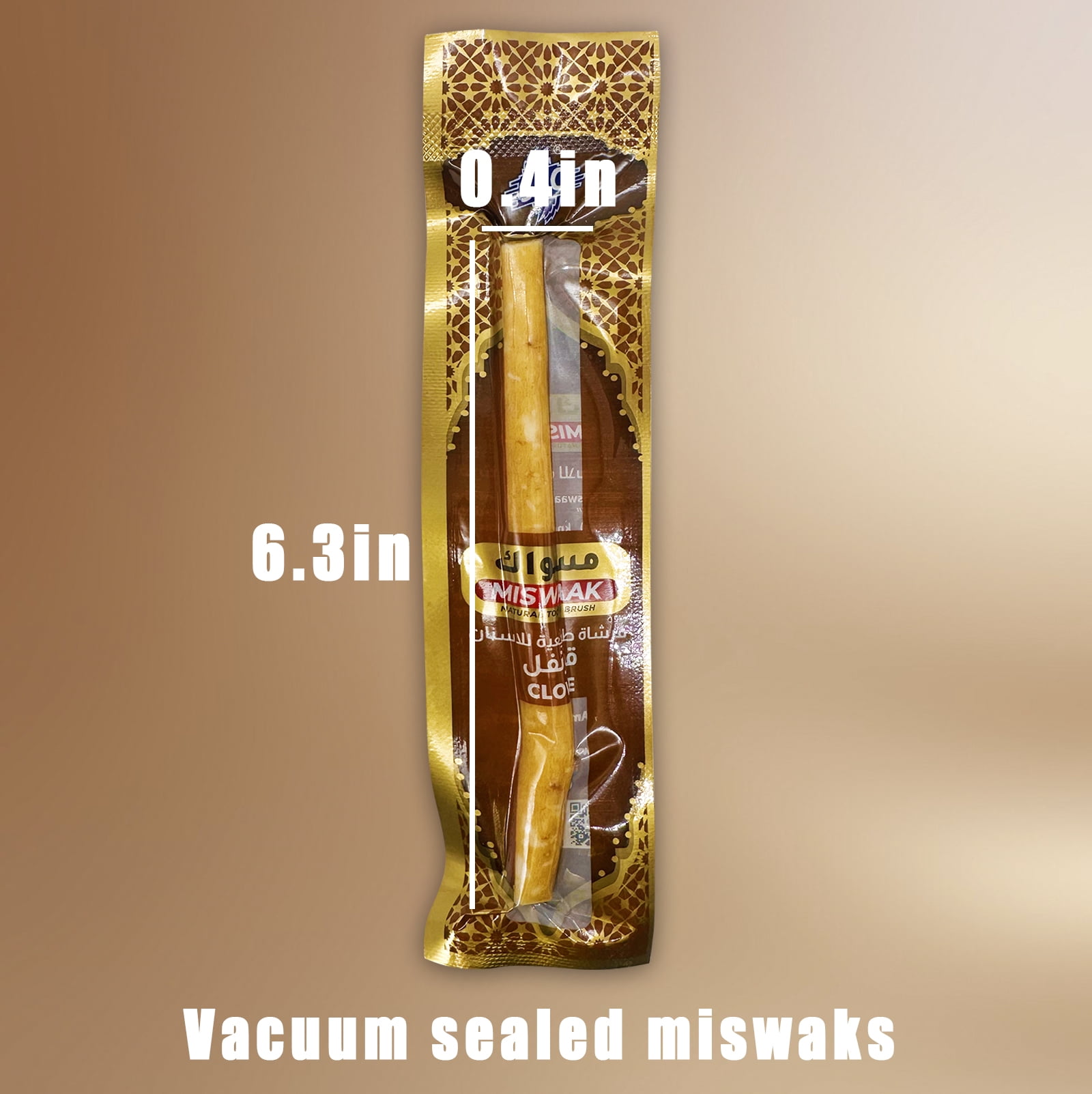 12 Pack Organic Miswak Toothbrushes | All-Natural Wooden Miswak Sticks for Teeth Whitening | Oral Care & Fresh Breath, Eco-Friendly | Clove Flavor