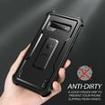 thumbnail image 3 of Dexnor for Samsung Galaxy S10+ Plus Case, [Built in Screen Protector and Kickstand] Heavy Duty Military Grade Protection Shockproof Protective Cover for Samsung Galaxy S10 Plus Black, 3 of 7