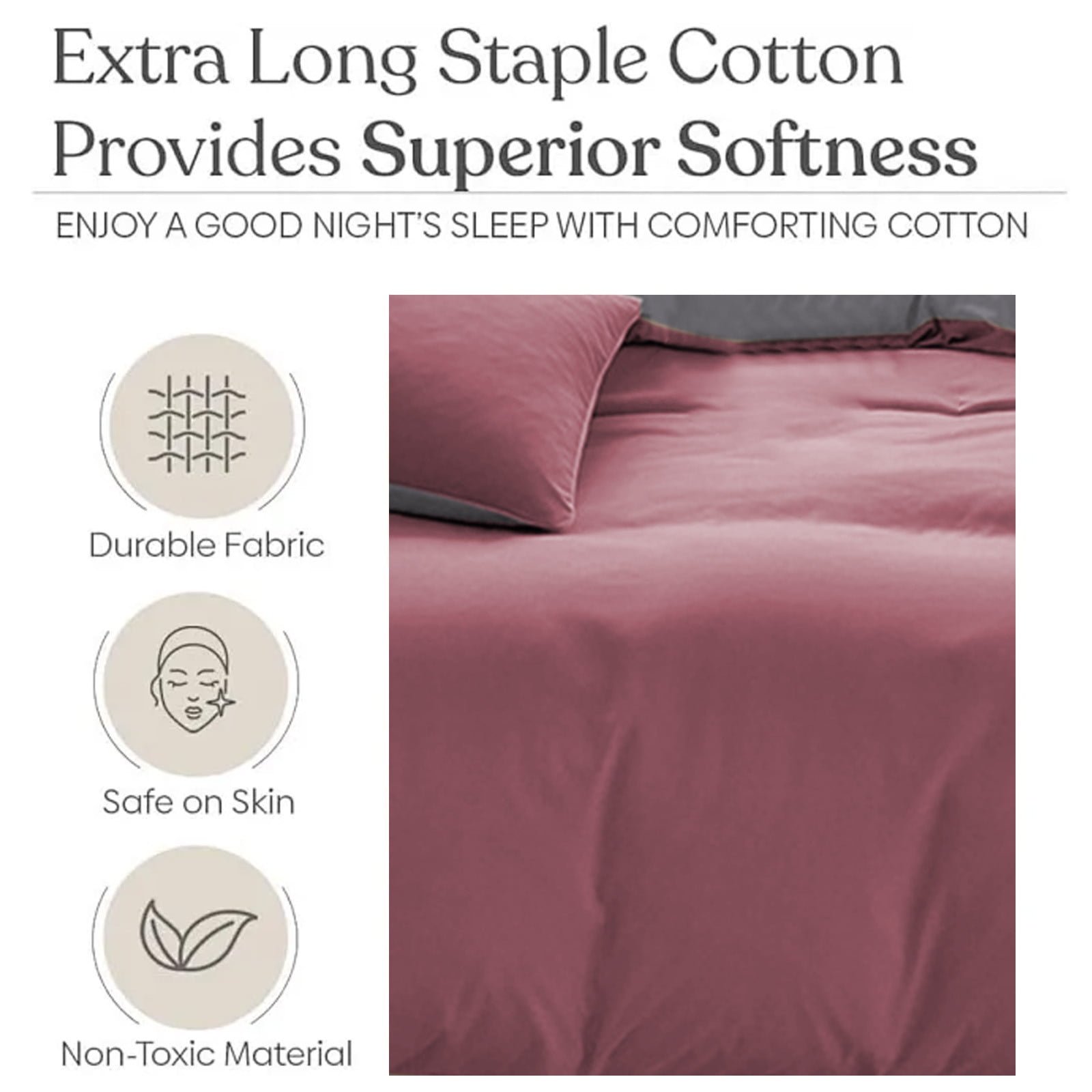 4 Piece Bed Sheets Queen/King Size Bedding Set with Duvet Cover Fitted Sheet 2 Pillowcases Soft Washed Polyester Wrinkle Free Easy Care by PALIFEUR