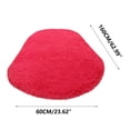 thumbnail image 3 of Fiudx Alfombra Ovalada, Manta de Seda Suave para Dormitorio, Fácil de Lavar, Antideslizante y de Seguridad, Ideal para Decorar El Pasillo., 3 of 5