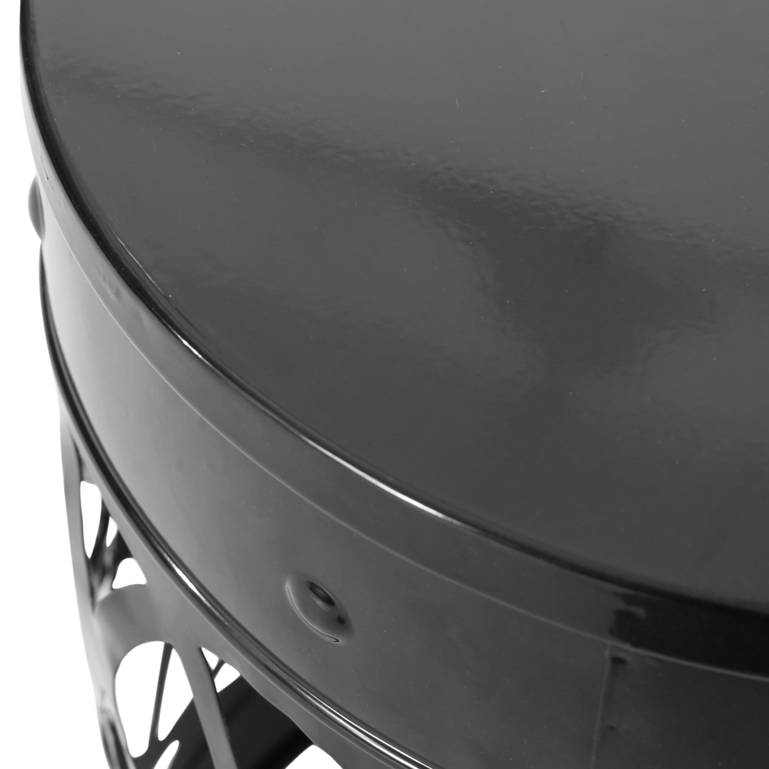 Holt Metal Outdoor Side Tables, Set of 2, Black
