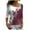 Red, variant on Trendy Tops for Women 2024 Work Petite Sweatshirt for Women Casual V Neck Long Sleeve Loose Flowers Sweatshirt