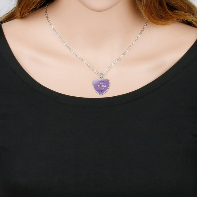 Pendentif Médaillon Cœur Gravé Élégant pour Femmes