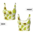 thumbnail image 6 of Sports Bra For Women, Funny Avocado Green Love Sports Bras For Women High Support, Workout Tank Tops Woman With Removable Cups, 6 of 8