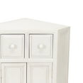 thumbnail image 3 of Wooden Corner Cabinet with 2 Drawers and 2 Doors, White- Saltoro Sherpi, 3 of 5