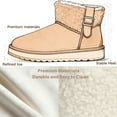 thumbnail image 5 of BERANMEY Winter Boots for Women Comfortable Slip On Faux Fur Suede Warm Snow Ankle Boots Outdoor Shoes, 5 of 8