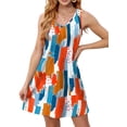 thumbnail image 4 of Fantaslook Summer Dresses for Women Casual V Neck Sleeveless Sundresses Floral Beach Short Dress with Pockets, 4 of 9