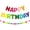 B, variant on wutoase Pre-Strung Happy Birthday Banner, Reusable Felt Rainbow Garland, Colorful Party Decoration for Kids Room, Photo Prop & Party Supplies
